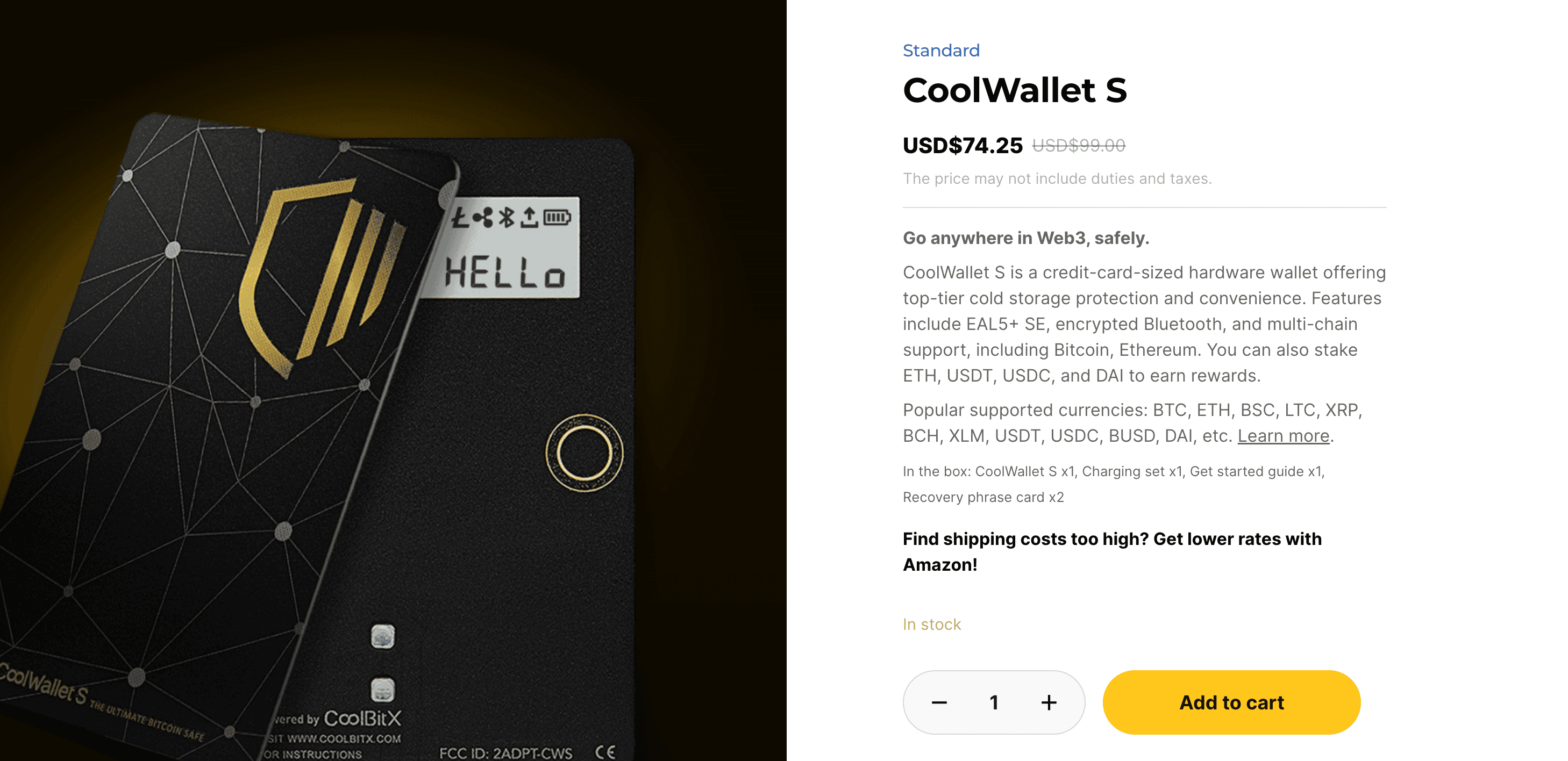 coolwallet promo code 2024 black friday and cyber monday 25% OFF coupon+Free shipping discount deal-图片2